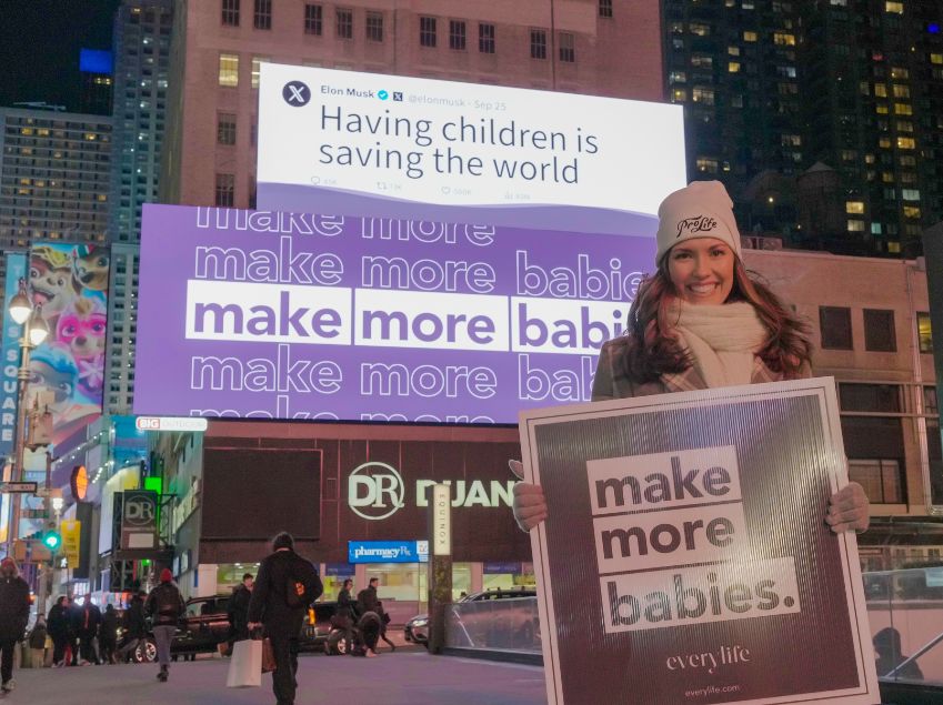 "Make More Babies" 타임스퀘어에서 울려 퍼진 따뜻하고 당당한 생명 존중의 목소리